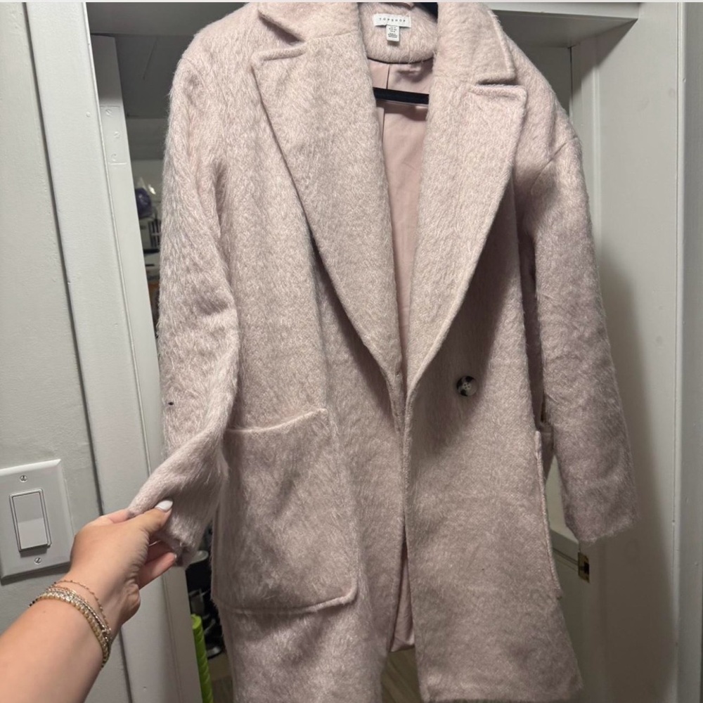 Nordstrom Soft Pink Teddy Jacket